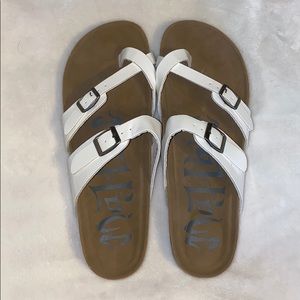 Women’s White Footbed Sandals